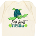 thumbnail image 4 of Inktastic Key West, Florida Happy Sea Turtle Boys or Girls Long Sleeve Baby Bodysuit, 4 of 5