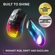 SteelSeries Aerox 3 Super Light Honeycomb Wireless RGB Optical Gaming Mouse - Onyx