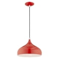 thumbnail image 6 of 41172-72 Livex Lighting Amador - 1 Light Pendant In Transitional Style-15 Inches Tall and 11.75 Inches Wide-Shiny Red Finish    -Traditional, 6 of 12