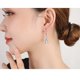 thumbnail image 4 of Pendientes colgantes de plata para mujer con piedras semipreciosas, plata de ley 925 natural, 2 pares, 4 of 5