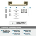 thumbnail image 5 of Amerock Mulholland Golden Champagne Pivoting Double Post Toilet Paper Holder, 5 of 8