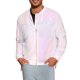 thumbnail image 1 of Chaqueta Varsity Brillante INSPIRE CHIC para Hombre con Cremallera, Chaquetas de Béisbol Bomber con Lentejuelas Brillantes de los 70, Holográfica, 1 of 5