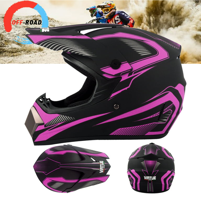 Motocross Helmet,Outdoor adult Full Face MTB Helmet Set Motorcycle Crash  Helmet for Downhill Off-Road Dirt Bike Motorbike 