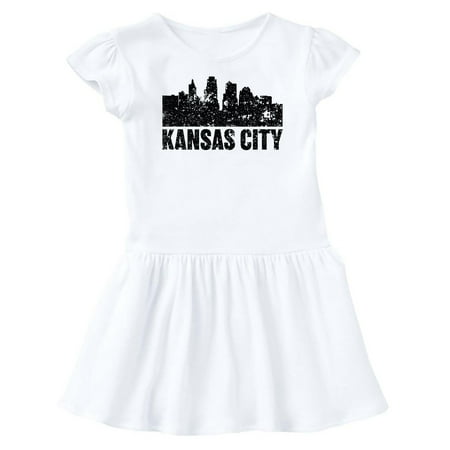 

Inktastic Kansas City Skyline Grunge Gift Baby Girl Dress