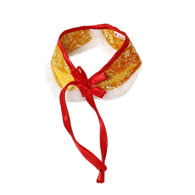 Lindo para mascotas Mantón Ropa para Gato Ropa amarillo M Gloria Collar de gato