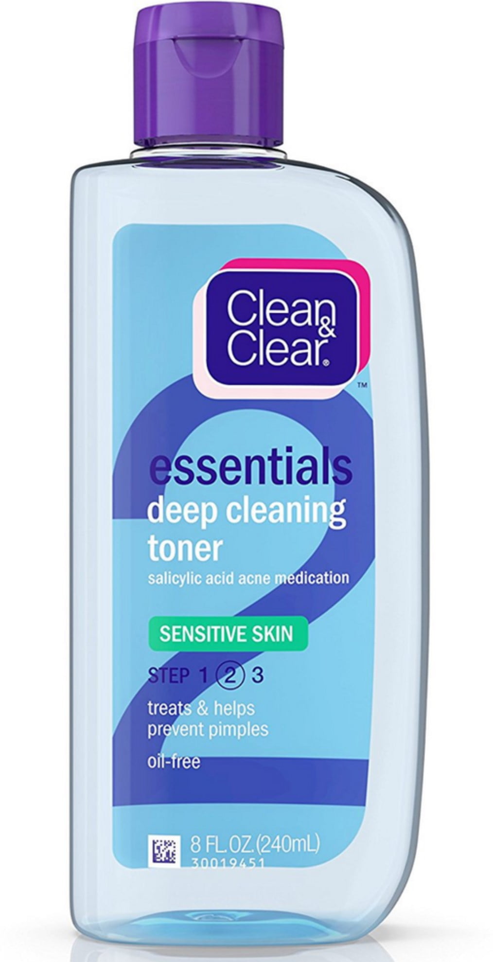 CLEAN & CLEAR Deep Cleaning Astringent Sensitive Skin 8 oz (Pack of 2)