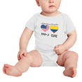 thumbnail image 2 of 50% Colombian + 50% American = 100+% Cute Baby Rompers (White, 12-18 Months), 2 of 5