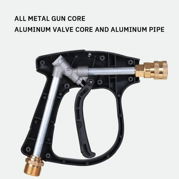 Pistola de agua de alta presion para lavado de coches nucleo de aluminio boquilla en forma de ventilador FiveColor de insercion rapida boquilla de union Bodega Aurrera en linea