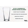 thumbnail image 3 of 10 Personal Mixing Glasses Set, 20 oz. - Pub Glass, Thick Base - Clear, 3 of 5