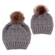 thumbnail image 2 of 2PCS Sombrero Para Padres y hijos Calentador De Invierno Madre Y Bebé Familia Gorro De Punto Gorro De Punto Gris yotijar Gorro de abrigo para madre e hijos, 2 of 8