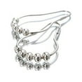 thumbnail image 1 of Dalazy 12pcs Shower Curtain Ring Rustproof Shower Curtain Hooks Glide Metal Rings for Bathroom Shower Rods Curtains, 1 of 1