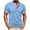 Sky Blue, variant on Chbgutlmr Summer T Shirts for Men Casual Loose Short Sleeve Tees Button Crewneck Comfy Solid Color Shirts