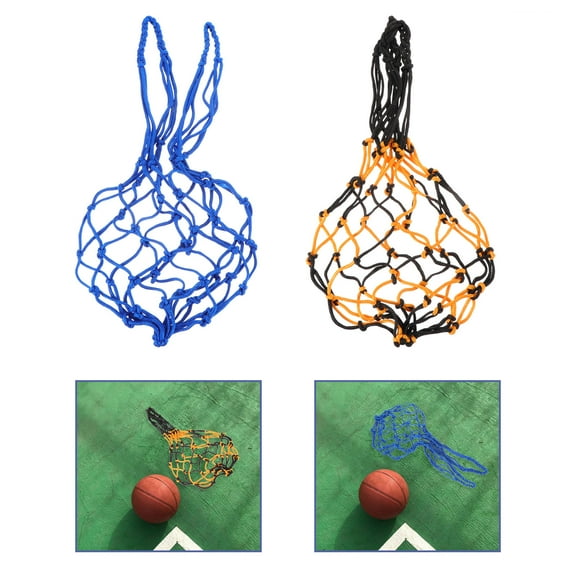 Worgeous  2 Pcs Net Bag Football Accessories for Balls Mesh Sports Bags