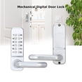 thumbnail image 1 of Peggybyg Waterproof Mechanical Digital Push Button Door Combination Code Lock Tool, 1 of 7