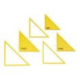 thumbnail image 6 of Traceease 90 Degree Right triangle Quilting Template Stencils Set Of 3, 3"/4"/5" inches DIY Sewing Quilt patchwork templates for Quilting-LG, 6 of 6