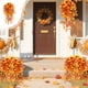 thumbnail image 5 of Decoración del hogar, decoración de habitaciones, decoración de pared, decoración de Acción de Gracias, hojas artificiales de ratán para colgar en interiores, hogar, Halloween, fiesta de Navidad, deco, 5 of 6