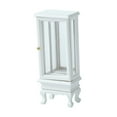 thumbnail image 2 of Almencla 1/16 Dollhouse Wardrobe Storage Cabinet Wood Furniture Life Scene Scenery Landscape Accessory Freestanding Mini Mirror Model , white, 2 of 8