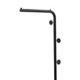 thumbnail image 5 of Metal L-Shape Garment Coat Rack Hat Bag Stand Tree Clothes Hanger Umbrella Holder Rack with 3 Round Head Hooks, 5 of 12