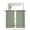 Green, variant on Cream Striped Tier Curtains 24 Inch Length,Sheer Curtains for Bedroom Living Room Window Modern Rustic Minimalist Lines Texture Rod Pocket Drapes Kitchen Curtains Small Half Window 27.5"x24" 2 Panels
