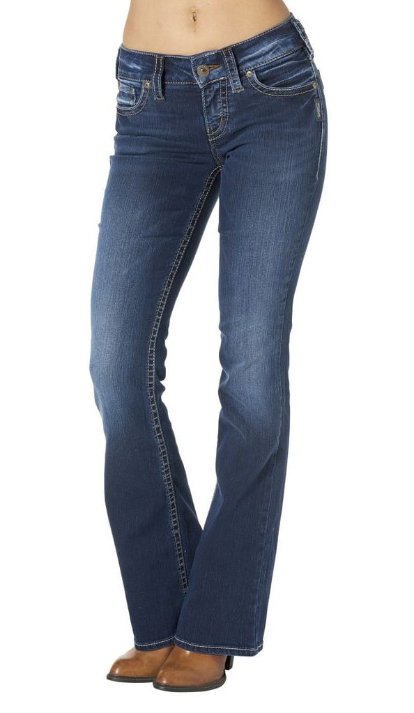 Silver Jeans Denim Womens Suki Bootcut Flap Pockets Dark L93715SAJ331 ...