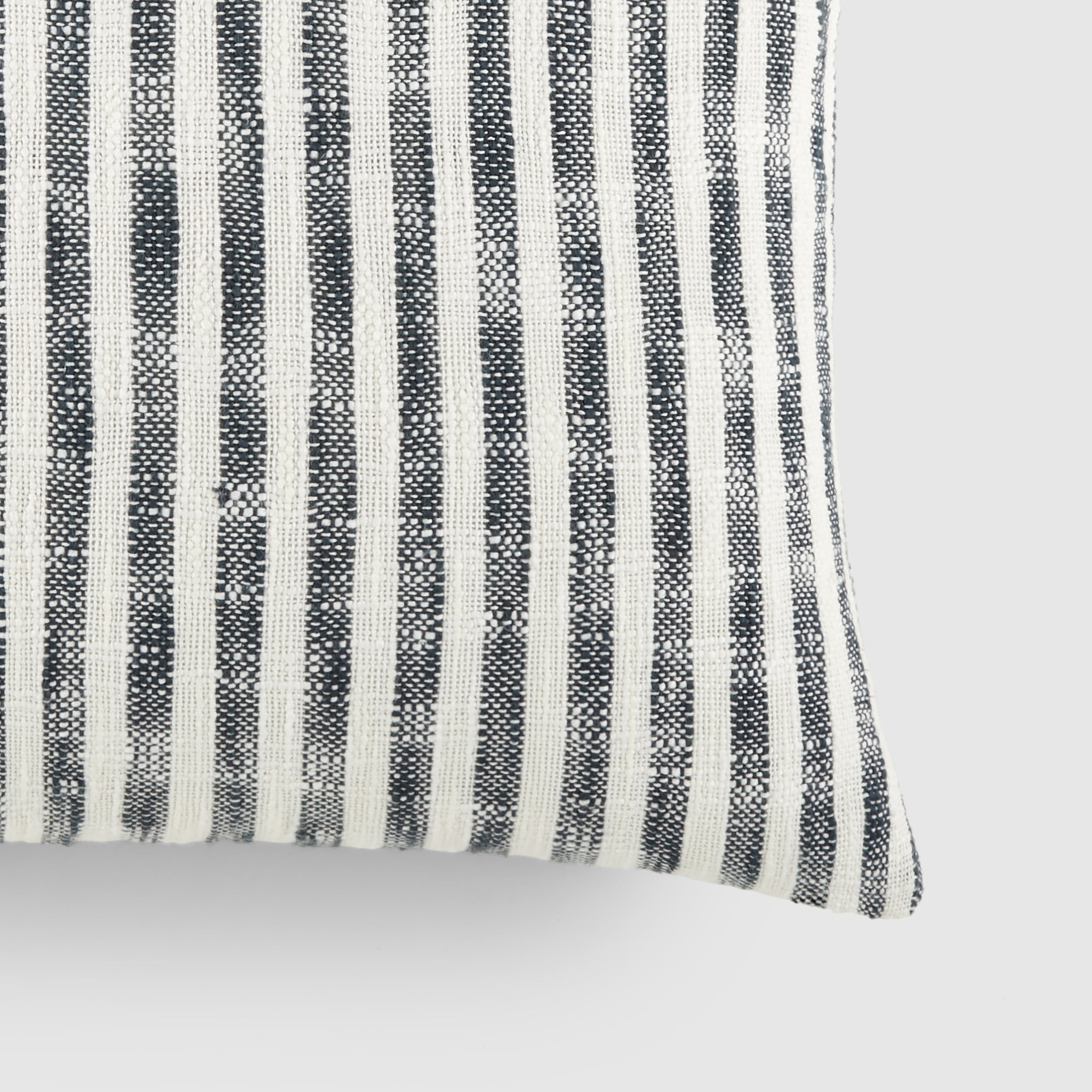 Noble Linens Yarn-Dyed Cotton Decor Throw Pillow in Bengal Stripe Pattern