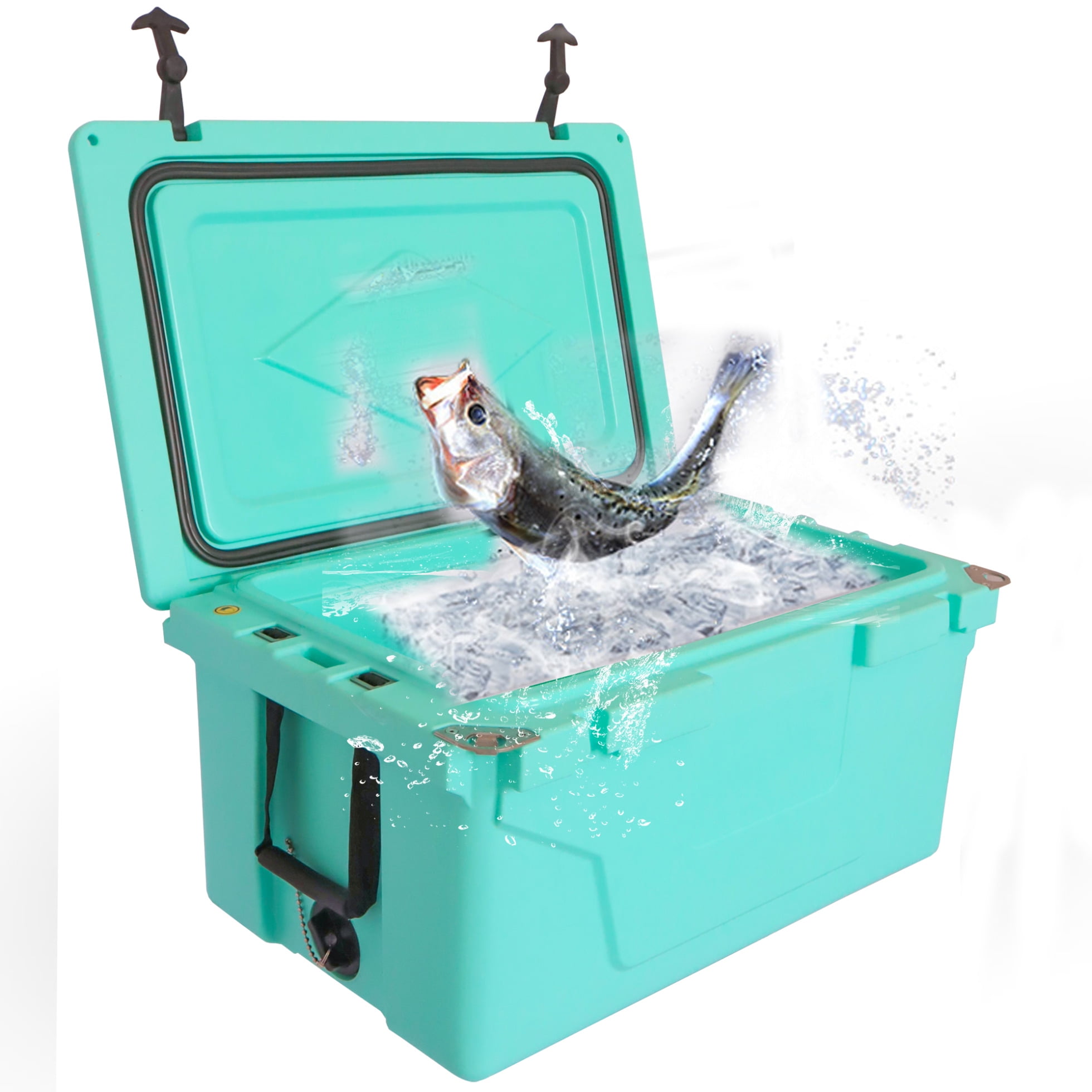 65 Quart Hard Large Cooler Insulation Portable Ice Chest Box with