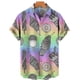 thumbnail image 3 of Camisas de helado divertidas con estampado 3D para hombre, camisas de playa de talla grande de manga corta de verano, blusas hawaianas con solapa para vacaciones, ropa para hombre, 3 of 5