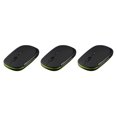 thumbnail image 2 of Wisewang 2 .4GHz Wireless Mouse Smooth Hand Feeling Slim USB Receiver Changeable 1600DPI Optical Gaming Mouse Black 3Set, 2 of 6