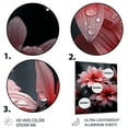 thumbnail image 3 of Designart "Pink Crimson euphony I" Floral Metal Art Living Room, 3 of 5