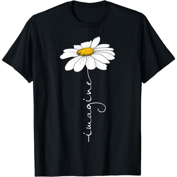 Tee Imagine Daisy Flower Hippie T-Shirt