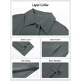 thumbnail image 4 of Womens Long Trench Coat Single Breasted Oversized Windproof Classic Lapel Fall Overcoat, 4 of 5