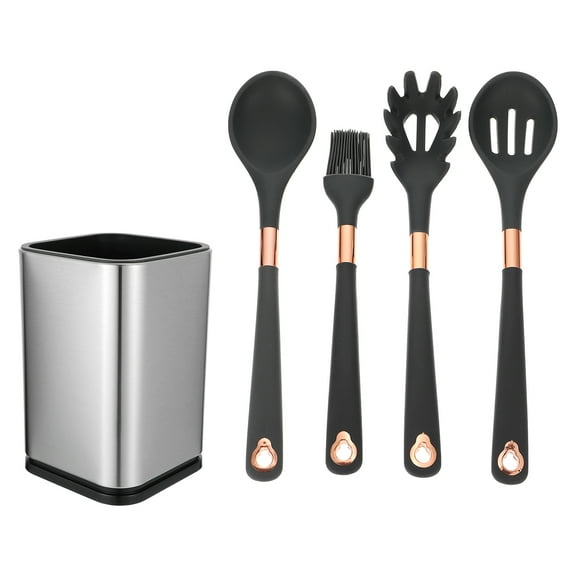 Frcolor Kitchen Silicone Set Utensils Cooking Utensil Colander Stick Non Household Holderspatulaspoons Oil Brush Storage Bucket