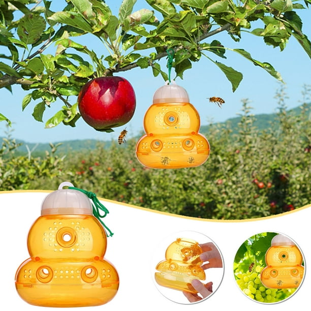 VKEKIEOWasp Trap 1 Pack Yellow Jackets Wasp Repellent Trap Bee