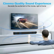 Sound Bar for TV, 40W TV Speaker Soundbar 30 inch Surround Sound System with ARC, Optical, AUX and Remote, Bluetooth 5.0 Stereo Sound for Home Theater PC Gaming Projectors, Wall Mountable
