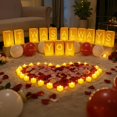 thumbnail image 1 of Kit decorativo romántico ARIKJ con velas LED y pétalos de rosa, 1 of 9