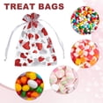 thumbnail image 4 of 100 Pcs Bolsas de Regalo de San Valentín, 4.7" x 3.5" Bolsas de Cello con Corazones y Cierres de Torcer, para Envolver Galletas y Caramelos, Blancas, 4 of 5