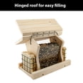thumbnail image 4 of Comedero para pájaros Woodlink Wood con 2 jaulas de sebo de 2,27 kg de capacidad, 4 of 6
