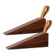 thumbnail image 1 of Tope de puerta de madera, cuñas de puerta antideslizantes de madera maciza, cuña de tope de puerta resistente y duradera, tope de puerta apto para costura inferior de puerta, paquete de 2, 1 of 5