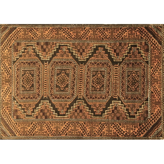 Ahgly Company Indoor Rectangle Persian Brown Traditional Area Rugs, 6' x 9'