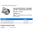 thumbnail image 2 of Accessory Belt Tensioner - Compatible with 2001 - 2005 Mercedes-Benz C320 2002 2003 2004, 2 of 2