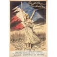 thumbnail image 2 of Georges Bertin Scott 13x18 Black Ornate Wood Framed Double Matted Museum Art Print Titled - For the Flag! for Victory! (1917), 2 of 5
