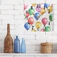 thumbnail image 6 of Balloons Wall Clock Decorative Square Silent Non-Ticking Operated Clocks Aesthetic for Bedroom Living Room, 6 of 8