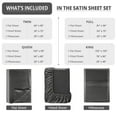 thumbnail image 6 of Lux Decor Luxury Satin Sheets Full Size - 4 Piece Cooling Bed Sheet Set, Silky Soft & Smooth, Deep Pockets up to 15", OEKO-TEX Certified, Skin-Friendly Comfort (Black), 6 of 10
