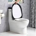 thumbnail image 2 of 2 Toilet Lid Covers Standard Size For Round/Oval/Elongated Toilets Machine Washable Polyester Simple Care, 2 of 9