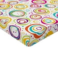thumbnail image 2 of Ambesonne Geometric Fitted Sheet, Spiral and Dots, Queen Size, Multicolor, 2 of 3