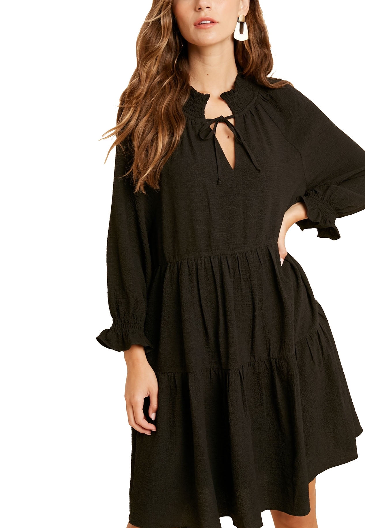 Frilly Polka Dot Babydoll Dress - Just $7