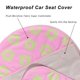 thumbnail image 5 of Funda de asiento de coche LoyaGour, impermeable, protectora contra el sudor, rosa, 5 of 7