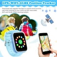 thumbnail image 6 of SHANNA Smart Watch for Kids with GPS 4G HD Touchscreen Watch with Phone GPS Tracker Real-Time Location SOS Video Call Voice Chat Camera for Boys Girls Gift, Blue, 6 of 9