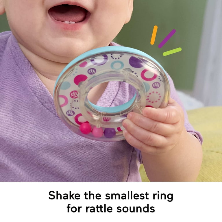 Fisher-Price Rock-a-Stack Pink Ring-Stacking Toy photo 3