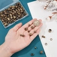 thumbnail image 3 of 150 Pcs 15 Styles Alloy Spacer Beads Antique Bronze Hair Beads Alloy Dreadlock Beads 4-10mm Large Hole Loose Beads for Hair Braids Hair Decoration, 3 of 9